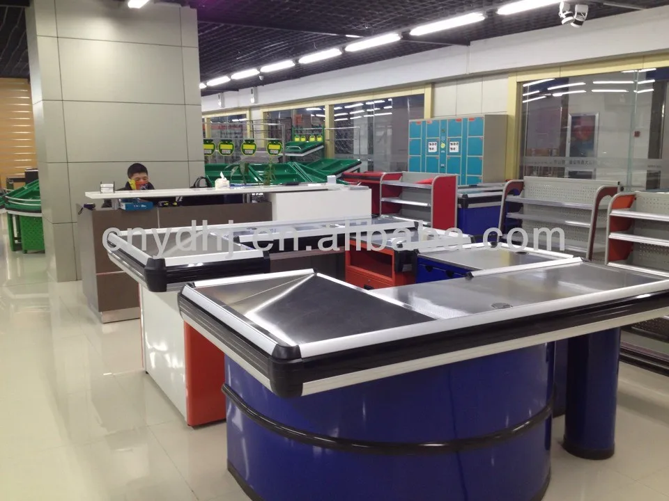Supermarket Checkout Counter With Conveyor Belt Buy Supermarket