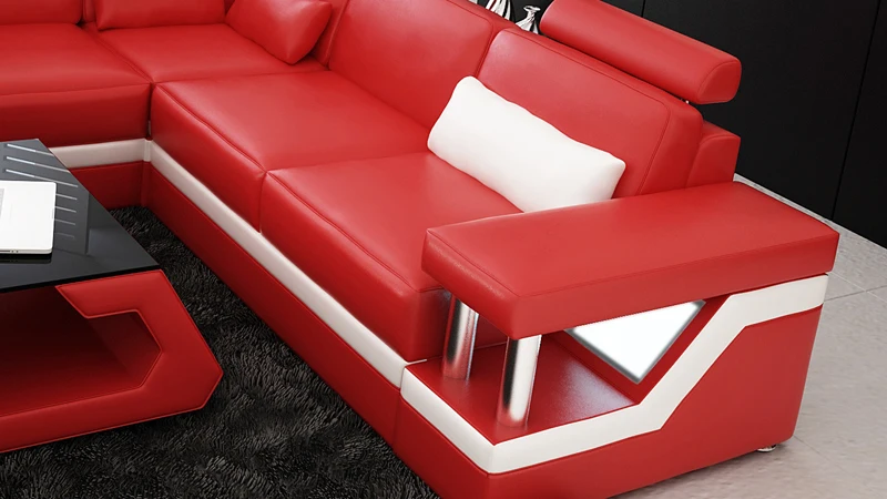 On sales Modern L shaped Italy Leather Sofa on Sale, Affordable Good Quality White Corner Sofa
