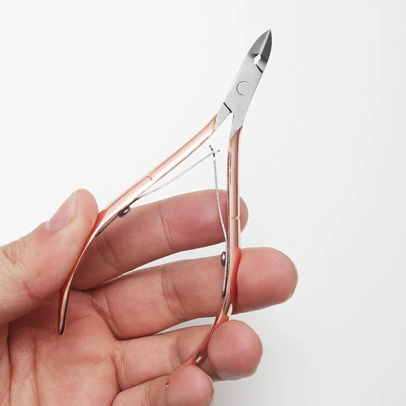 product factory hot sale cuticle nipper cover pedicure tools sharp gold cuticle nipper-6