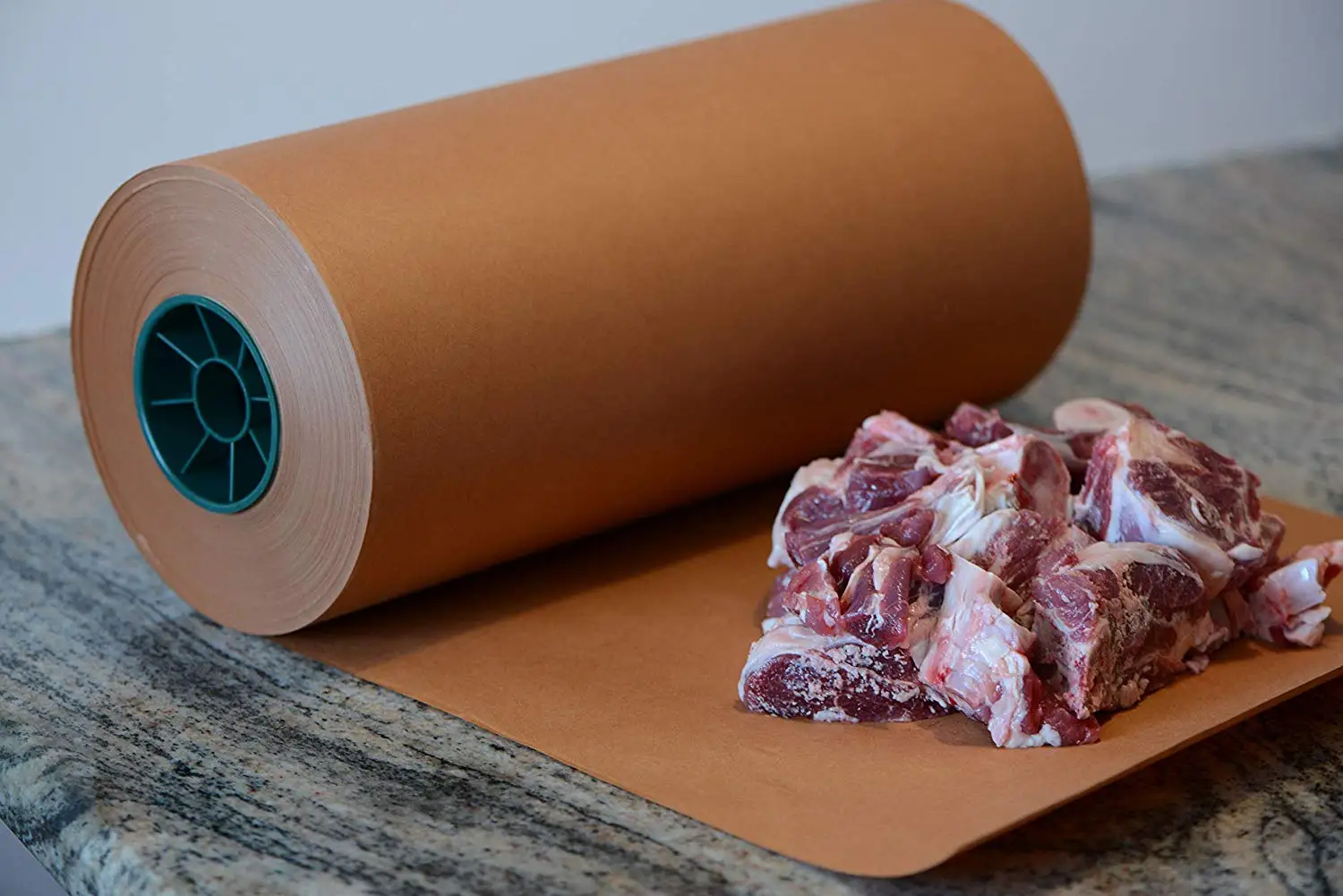 Fulton Fda Approved Printed Pink Kraft Butcher Paper Roll 18" X 175