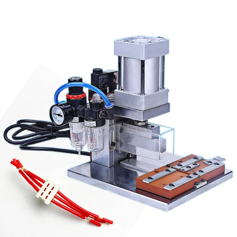 Easy Operate Pneumatic Idc Cable Crimping Machine Flat Ribbon Cable