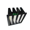High efficiency combined V bank air filter for bioengineering system