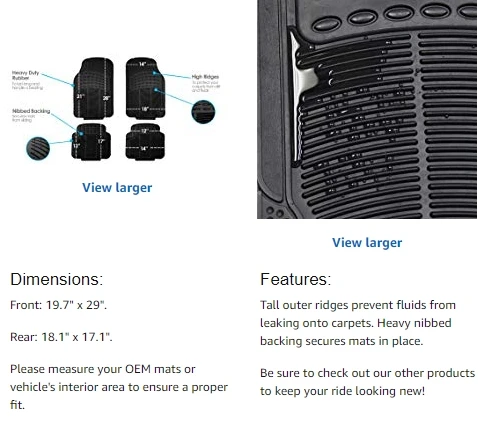 product low moq eco friendly wear resistant antifreeze front use waterproof pvc car floor mats for honda subaru isuzu genesis elantra-6