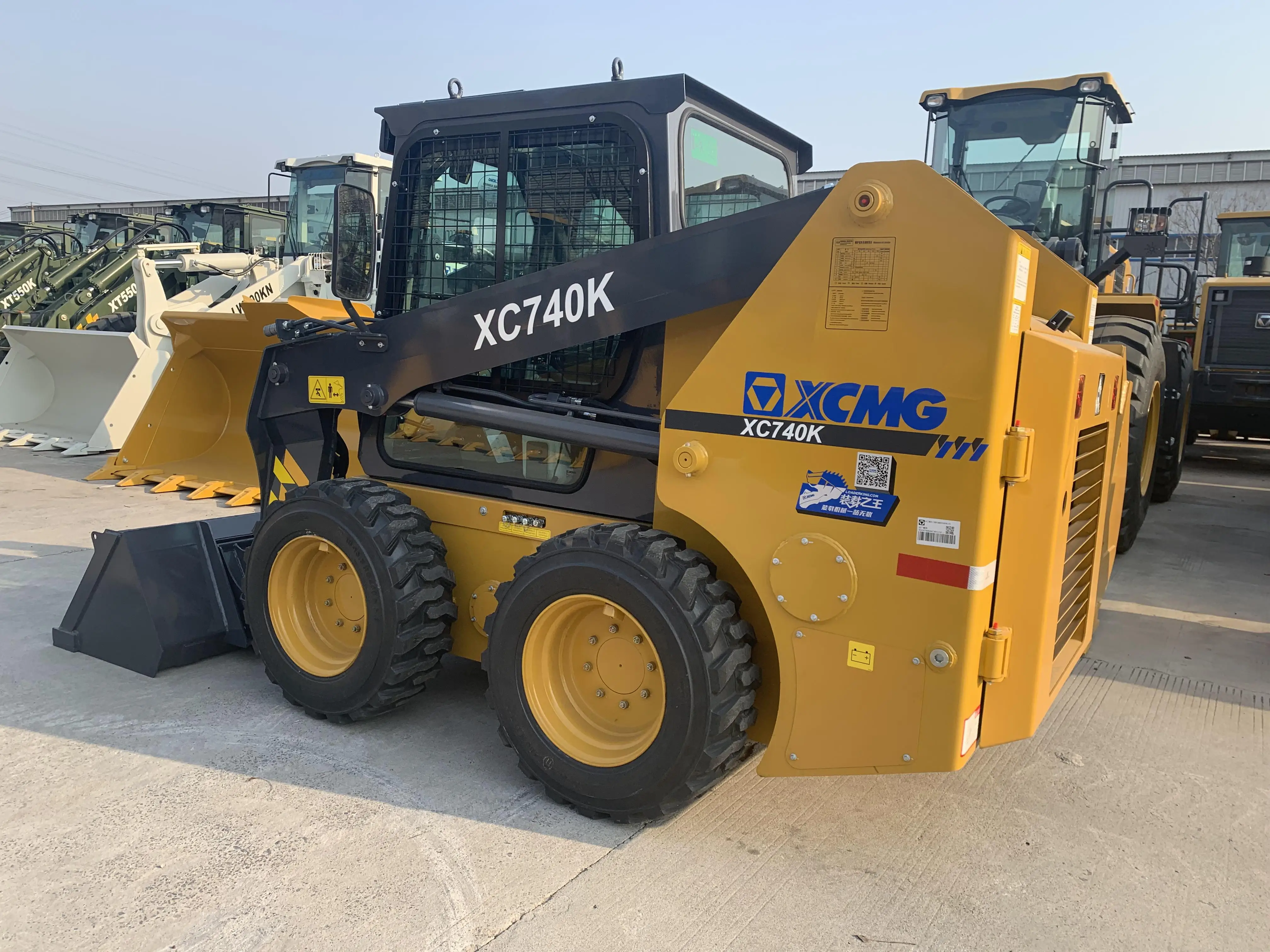 徐工集团正式多功能 1 吨紧凑型滑移装载机xc740k中国迷你skidsteer