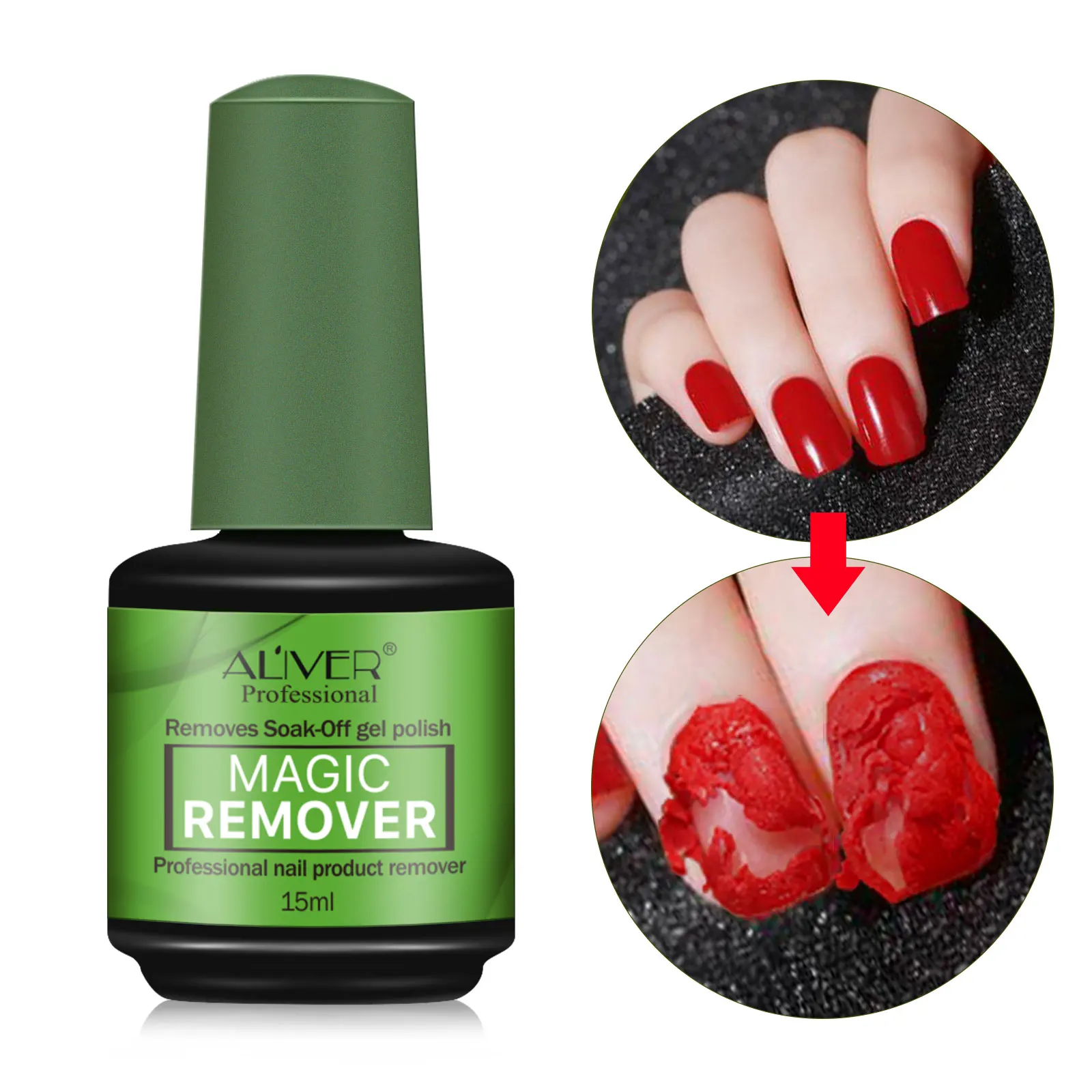 Professional Magic Gel Nail Polish Remover Easily Quickly Removes Soak