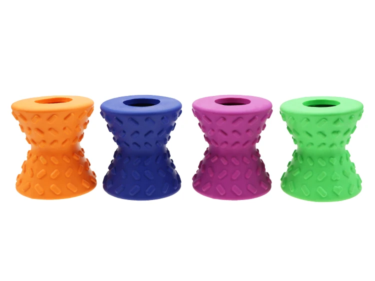 Dog Chewing Toy Manufacturer Wholesale Dog Dumbbell Leakage with Iron Plate Line