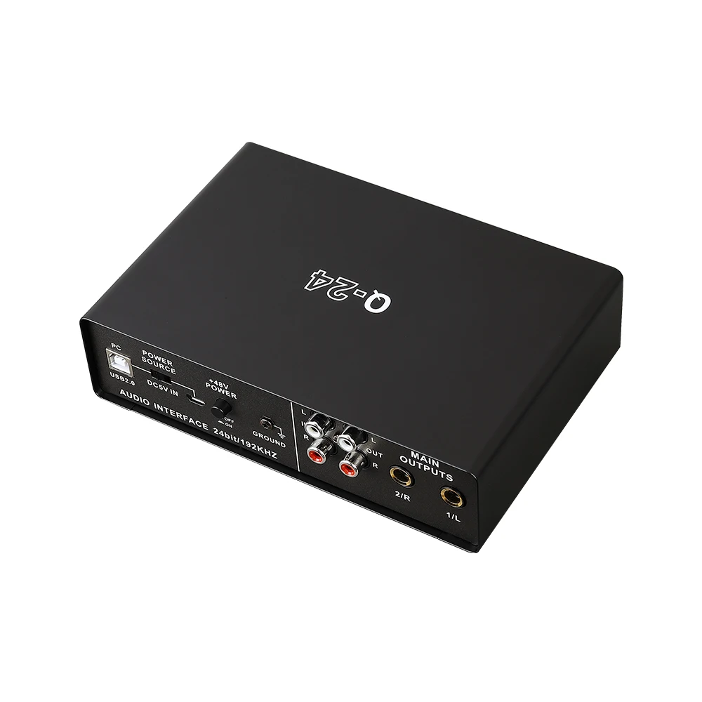 Q24 Interface TEYUN Q24 USB Microphone Audio Interface - 2 Channel Live Recording Mic ...