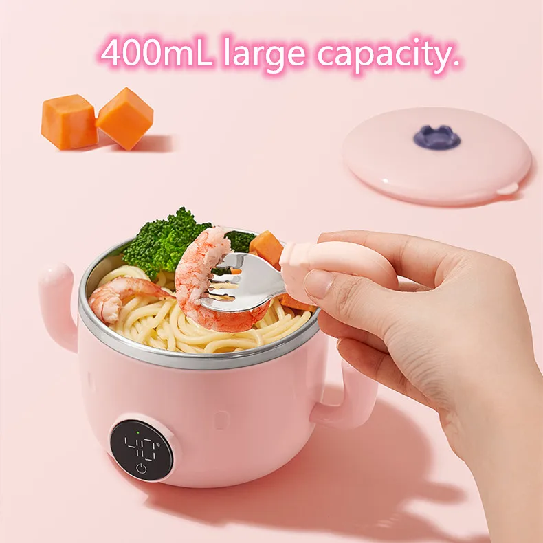 Baby Bowl Rapid Induction Heating Baby Food Warmer Bowl With Non Slip Washer Easy Cleaning Baby
