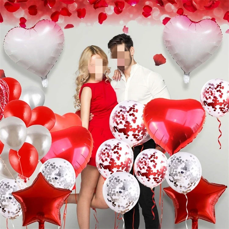 Cheap China Wholesale Latex Foil Balloons Valentines Day Balloon Set