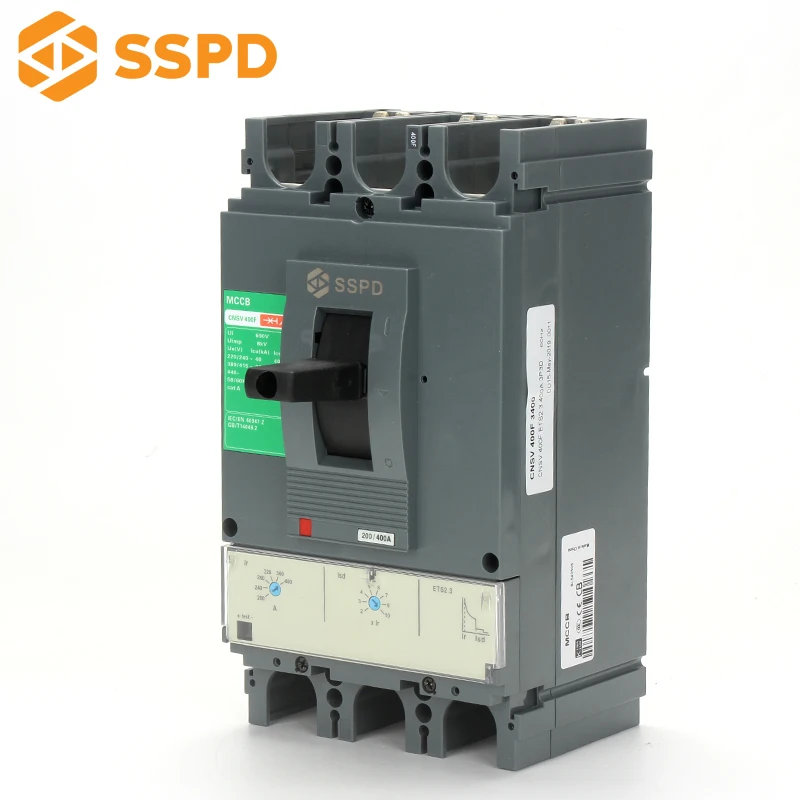 cnsv 400a 3p moulded case circuit breaker with shu