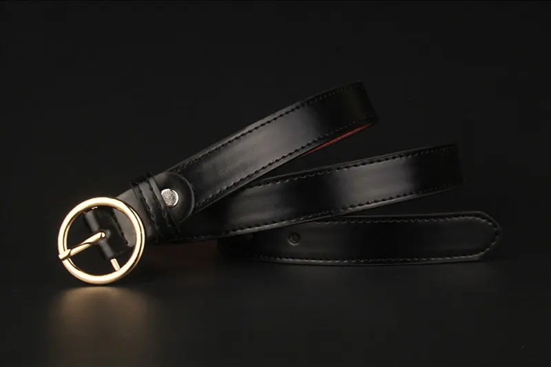 Genuine Leather Business Casual Automatic Buckle Ladies All-match Belts Belt For Women Width 2.4cm 
