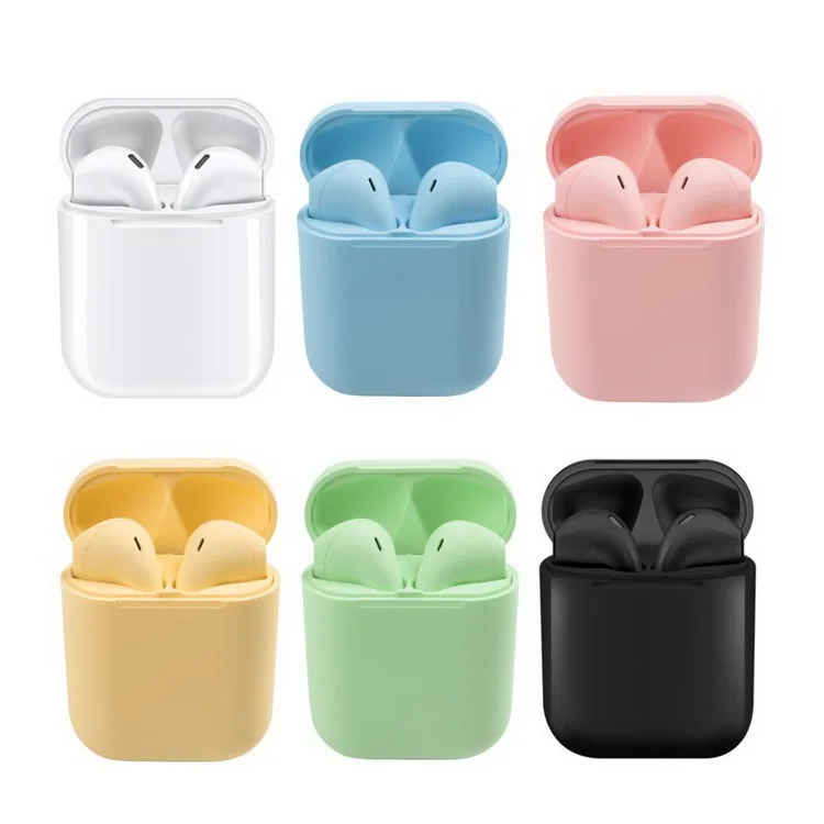 super quality i12 tws earbuds mini headset wireless charger bluetooth earphone - ANKUX.COM