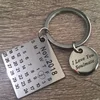 Personality micro pave key rings Silver successful businessman Rectangle Key Chains Content Customization 8 nails for Women