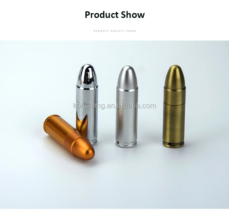 64MB to 256GB Military-themed Bullet Metal USB Flash Drive Golden Silver USB Stick - ANKUX.COM