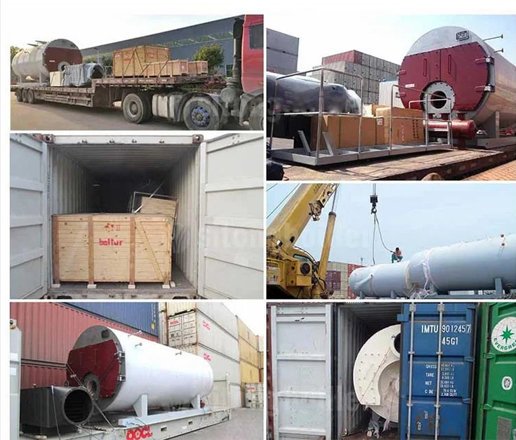 szs double drums horizontal waste oil natural gas steam boiler