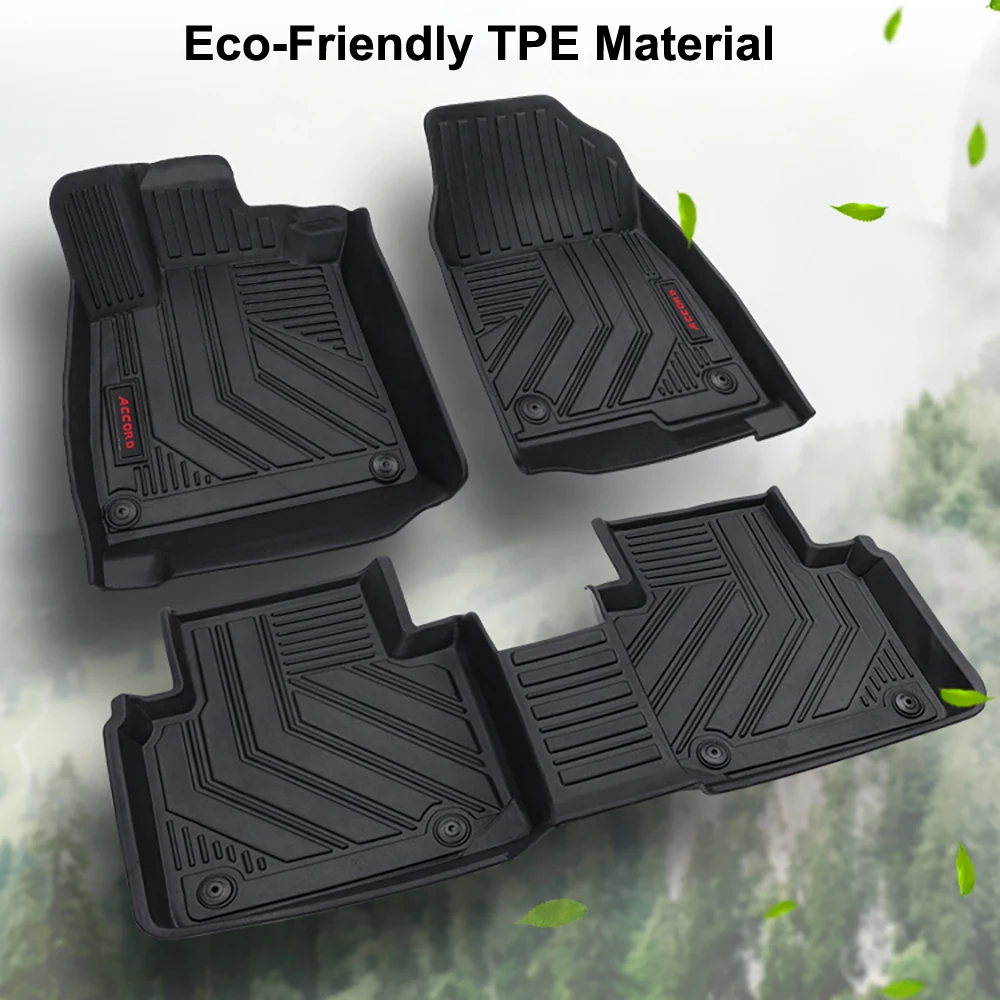 Customized Rubber Car Mats For Honda Accord 3d Non Skid Floor Mats Full