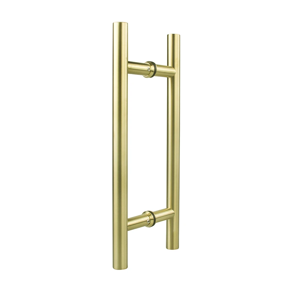 satin brass door handle