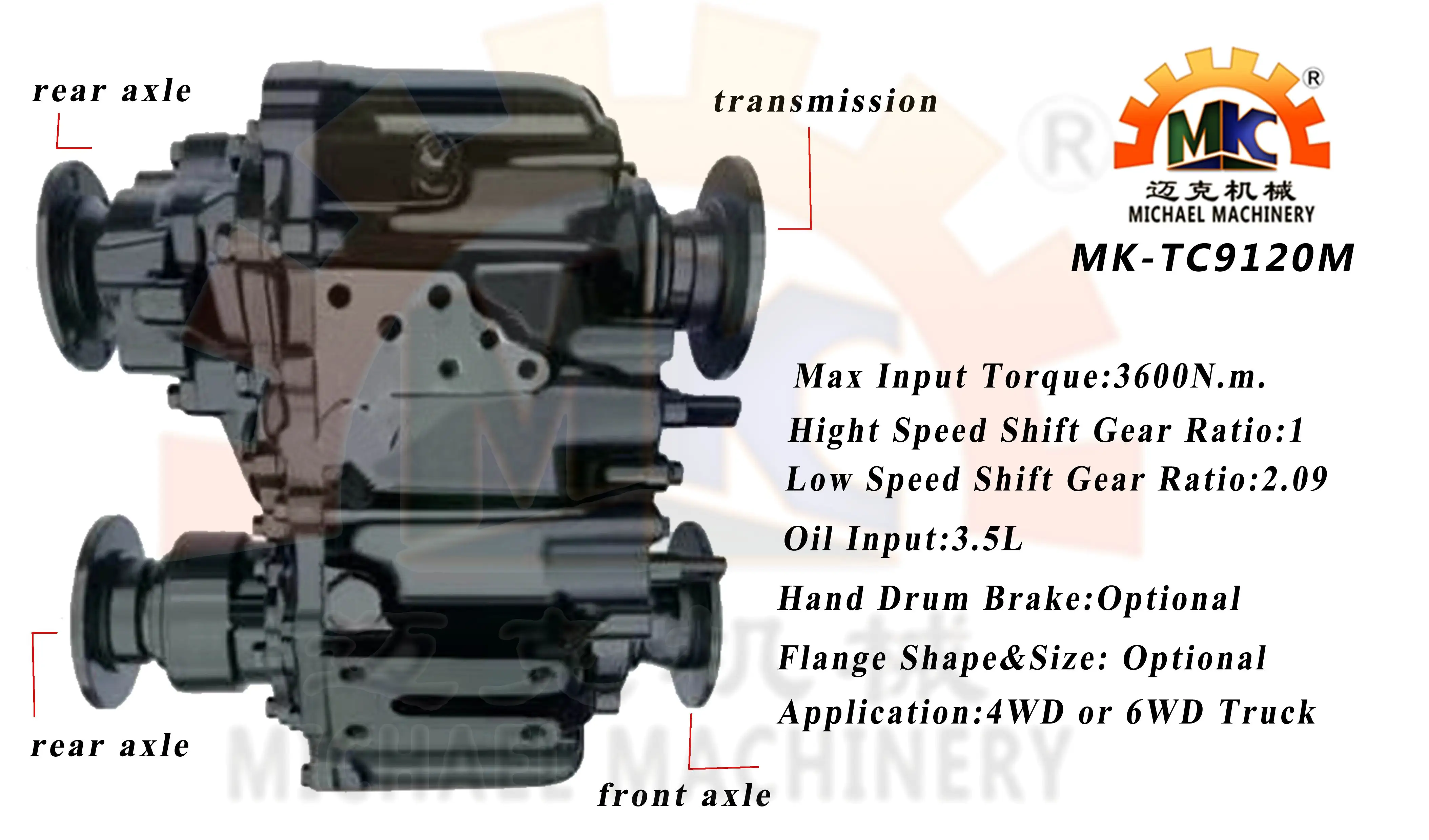 4wd/6wd Rhd Tractor Truck 4x4 Transfer Case With High Low Ratio Buy