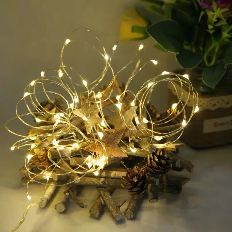 5m LED string lights copper wire led Christmas fairy twinkling decorative light