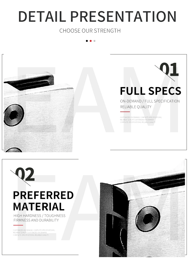 Square stainless steel glass clamp On demand/full specification reliable quality handrail fitting railing accessories