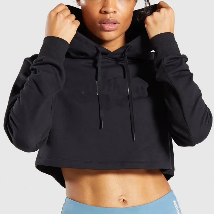 athletic crop hoodie