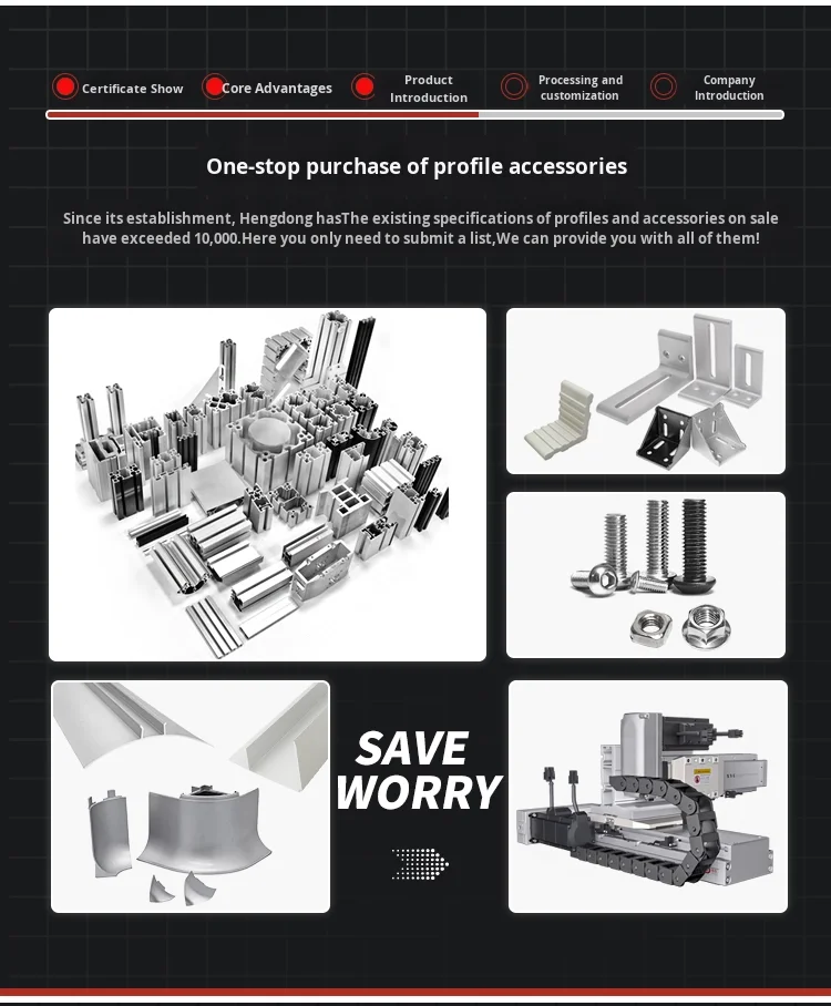 1830U Aluminum Alloy Profile Guide Rail Industrial 1830C Type Manipulator Fixture for Door for Door Application manufacture