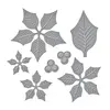 Adv-one Layered Poinsettia etched Dies cuts Metal Cutting Dies S