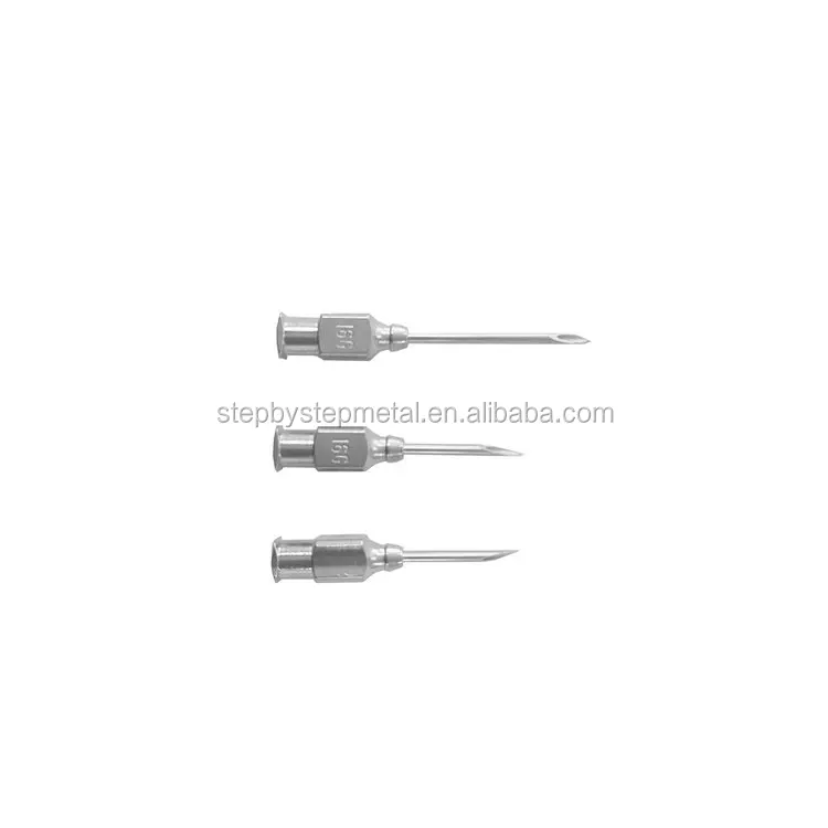 stainless steel brass veterinary injection syringes needle