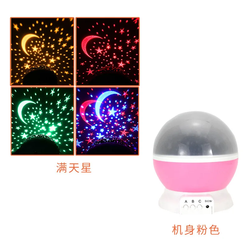 Novelty Luminous Toys Romantic Starry Sky LED Night Light Projector Battery USB Night Light Creative Birthday Toys For Children