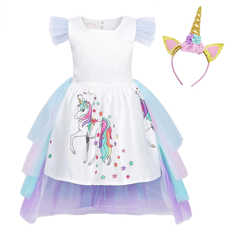 multicolor unicorn dress