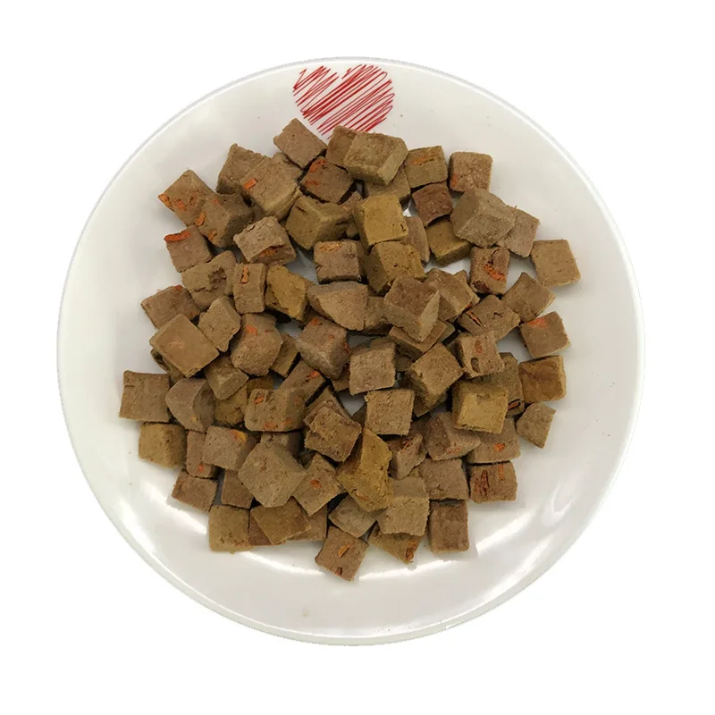 Freeze-Dried Vegetable Beef Granules with White Base