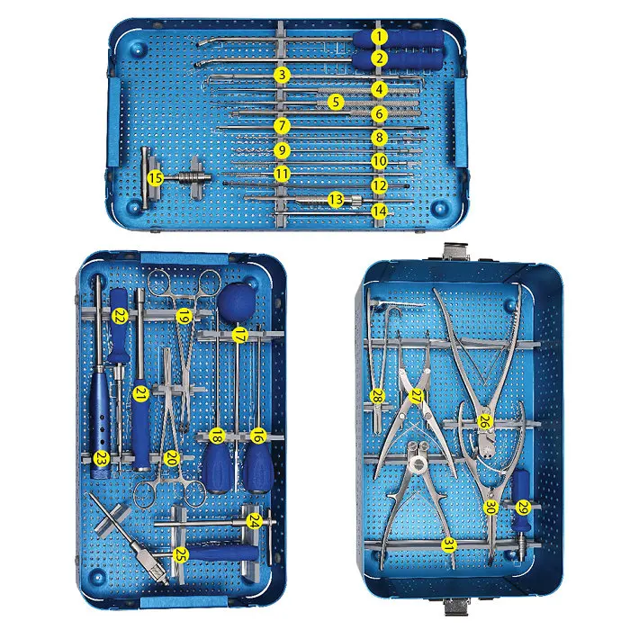 新设计的脊椎后路颈椎固定系统仪器套装 - buy 脊柱固定器械套装,脊柱