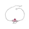 Bracelets,Bangles Jewelry Type and Crystal,Rhinestone Main Stone Four-leaf clover bracelet