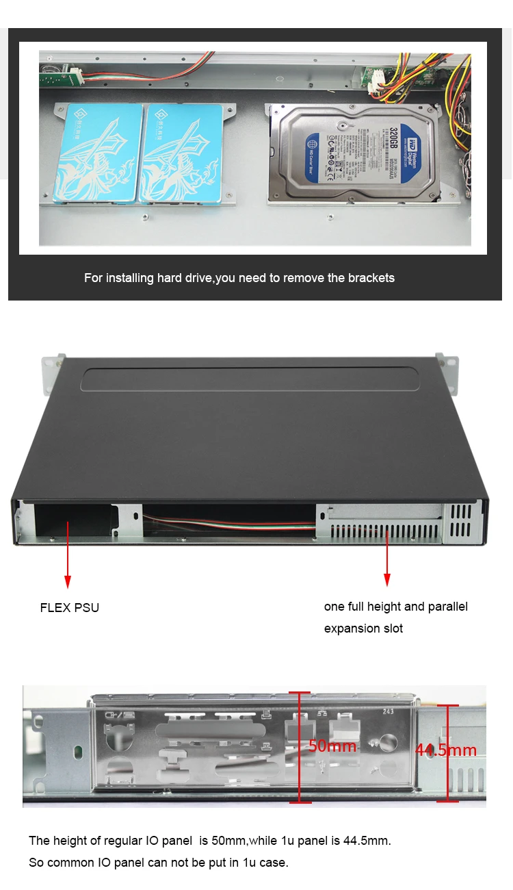 Ipc Aluminum 1u Atx Server Case With 3 5 And 2 5 Hdd Silver 1u Server ipc-aluminum-1u-atx-server-case-with-3-5-and-2-5-hdd-silver-1u-server