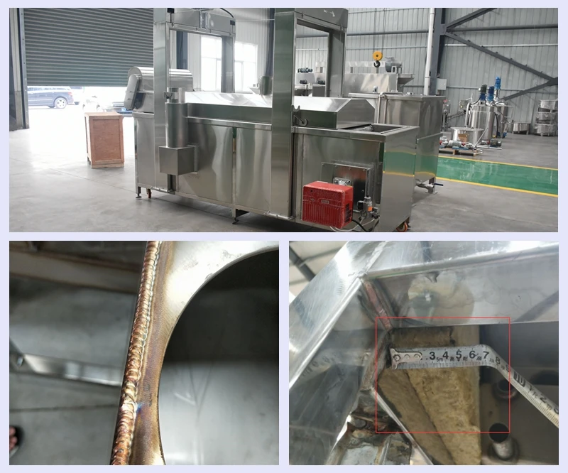 cassava frying machine