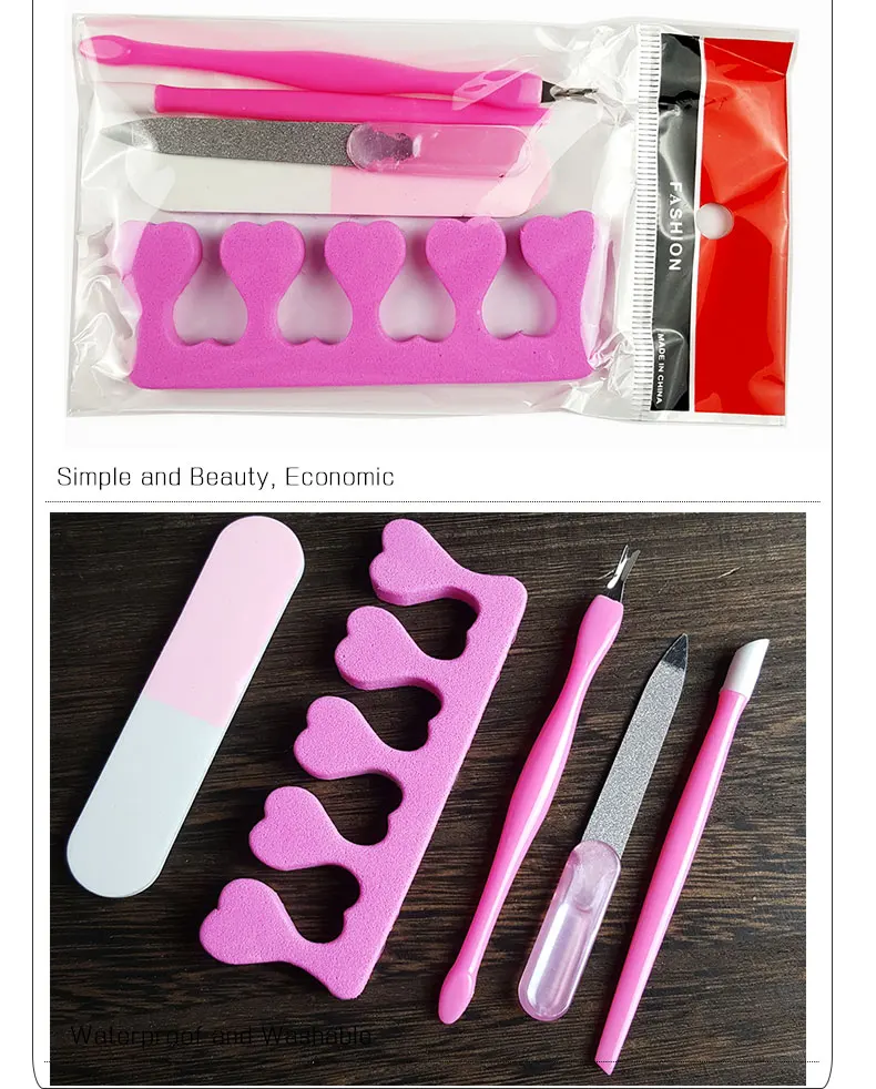 pink manicure kit