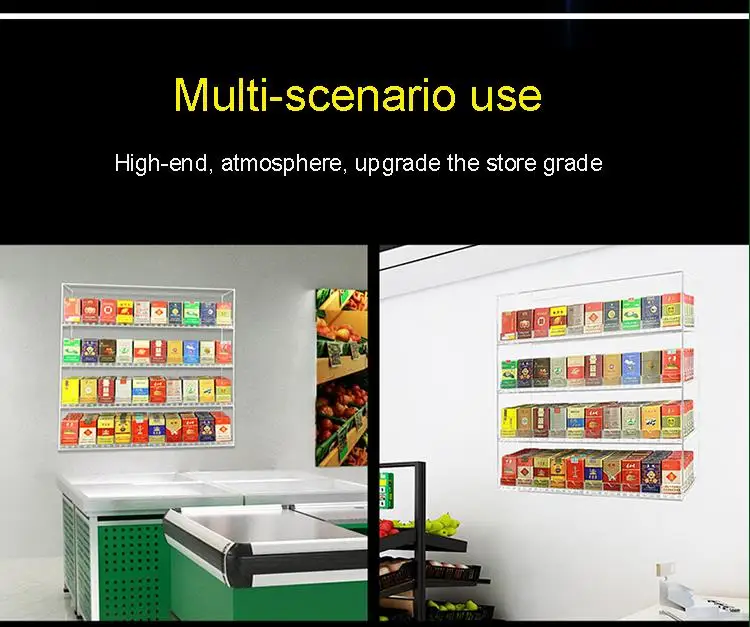 Factory Wholesale Acrylic Tobacco Countertop Smoke Shop Display