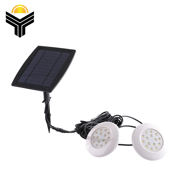 Factory directly fountain swimming pool waterproof ip65 2W 3W  rgb solar led underwater lamp