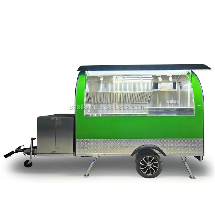 airstream food trucks food cart for pizza/crepe/hot dog snackmachines Germany/France/UK standard food trailer supplier