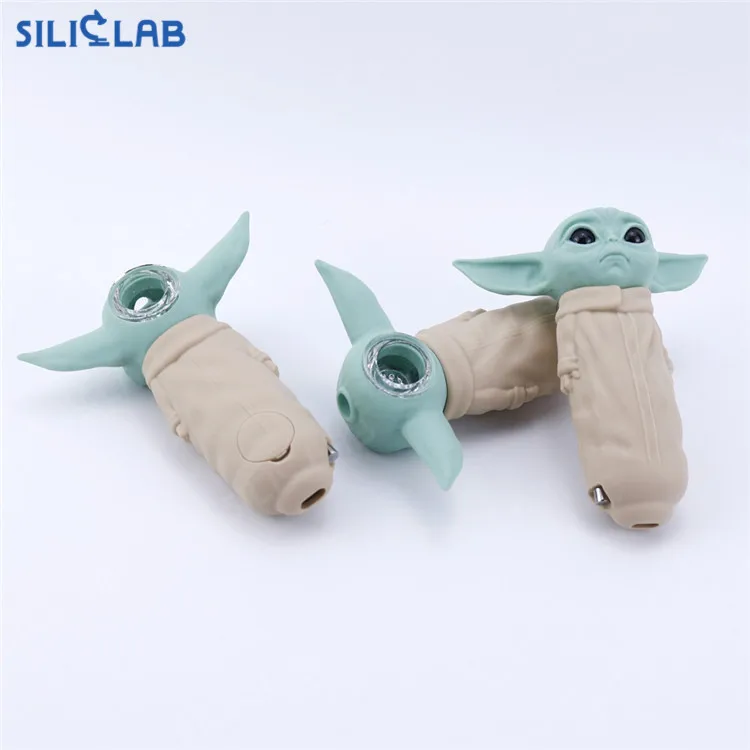 Baby Grogu Yoda Pipe Silicone Smoking Accessories Buy The Mandalorian
