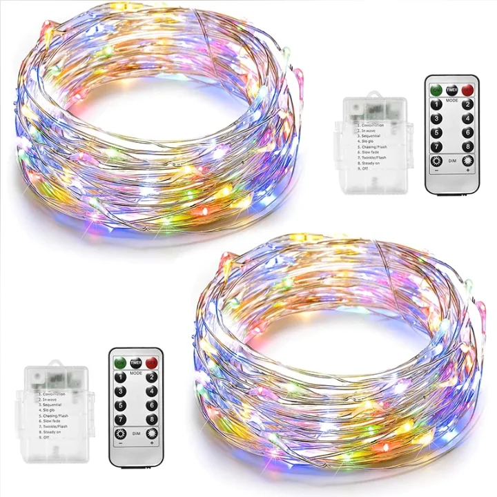 Fairy Lights,10m 100 Leds String Lights Battery Operated,Flexible ...