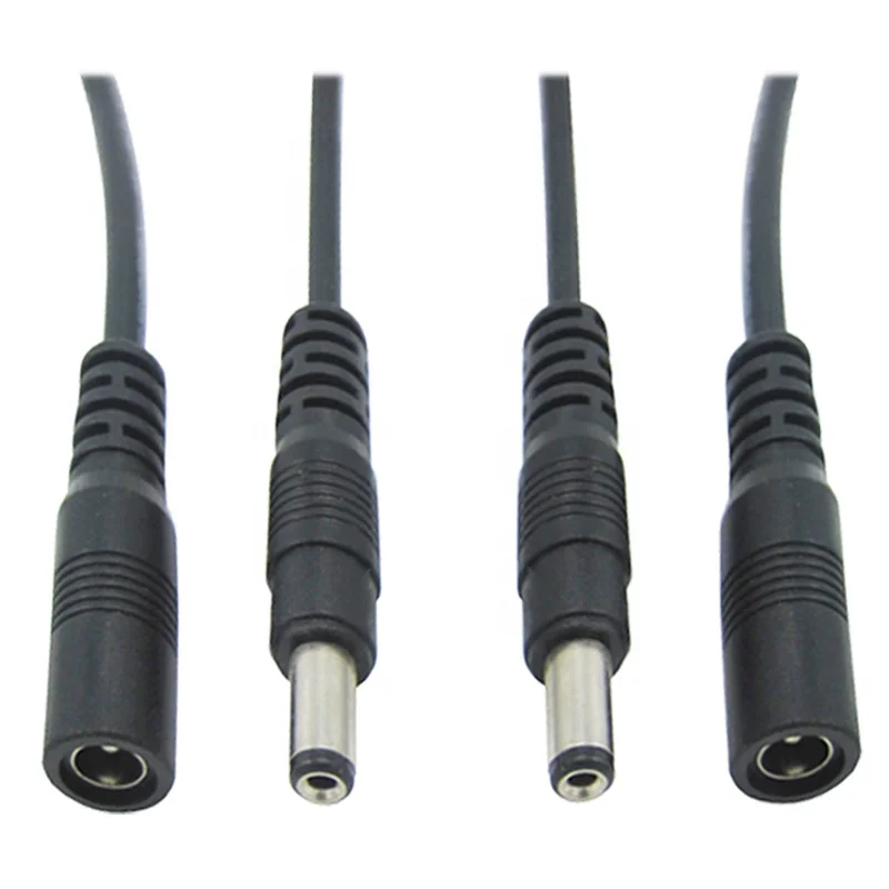 5.5*2.1 2 pin male female cable dc connector plug