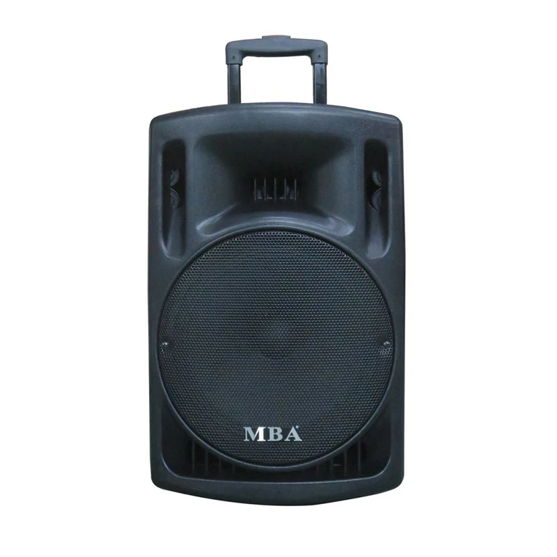 MBA plastic trolley speaker 12 inch wireless remote computer speakers portable guitar amplifier speaker karaoke - ANKUX.COM