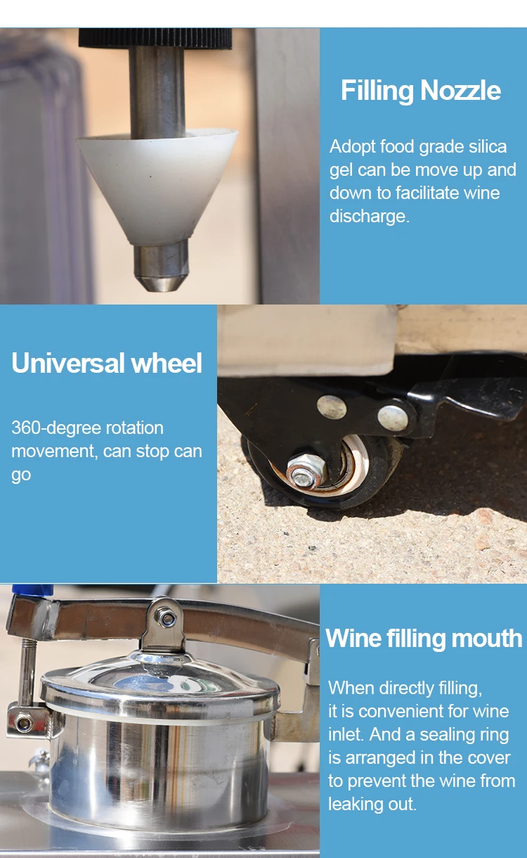 semi-auto wine bottle filling machine, manual bottle filling machine for home brew use, bottling equipment