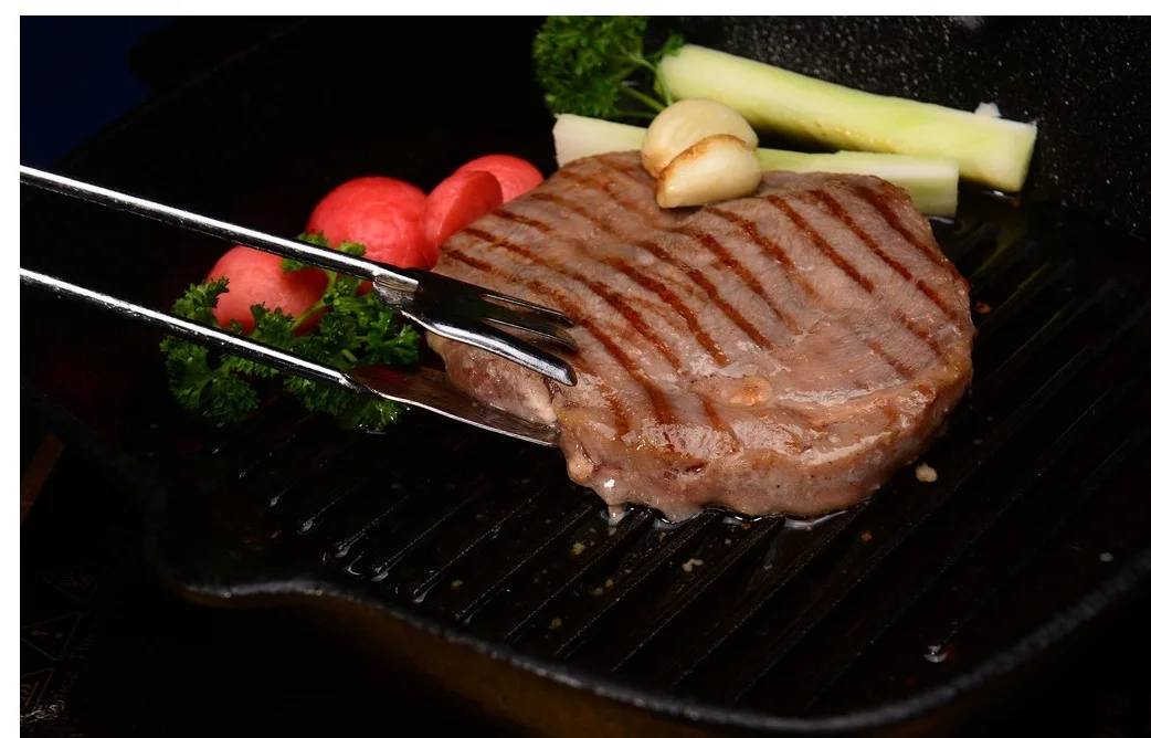 Non-Stick Cast Aluminum Grill Pan Folding steel Handle, 8", Black, Nonstick Cookware