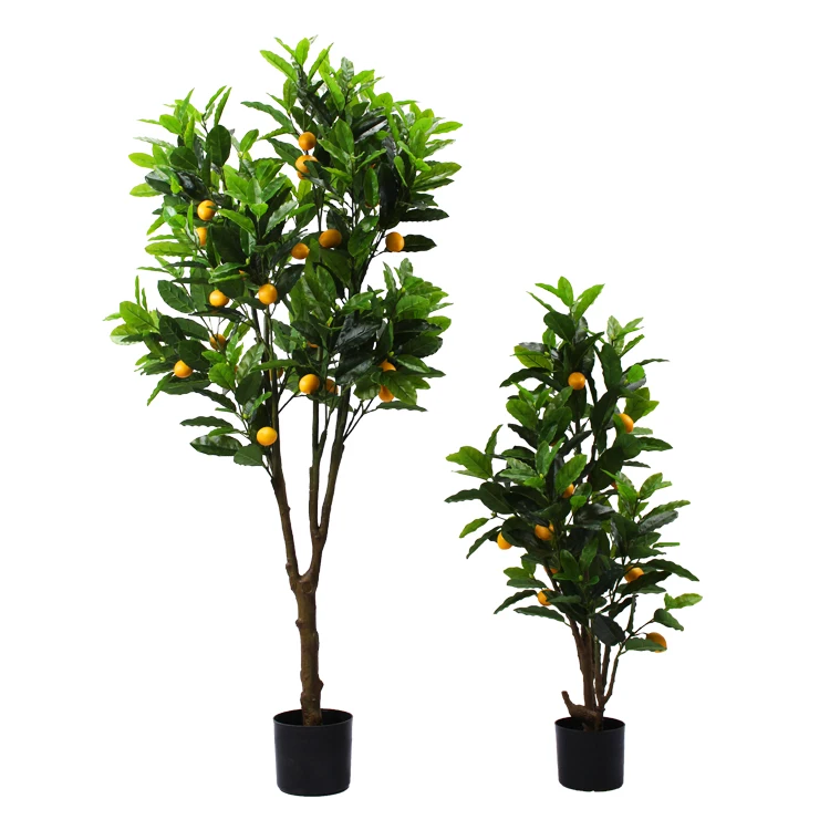 fake plants plastic Lemon Tree Artificial Lemon tree for decoration potted