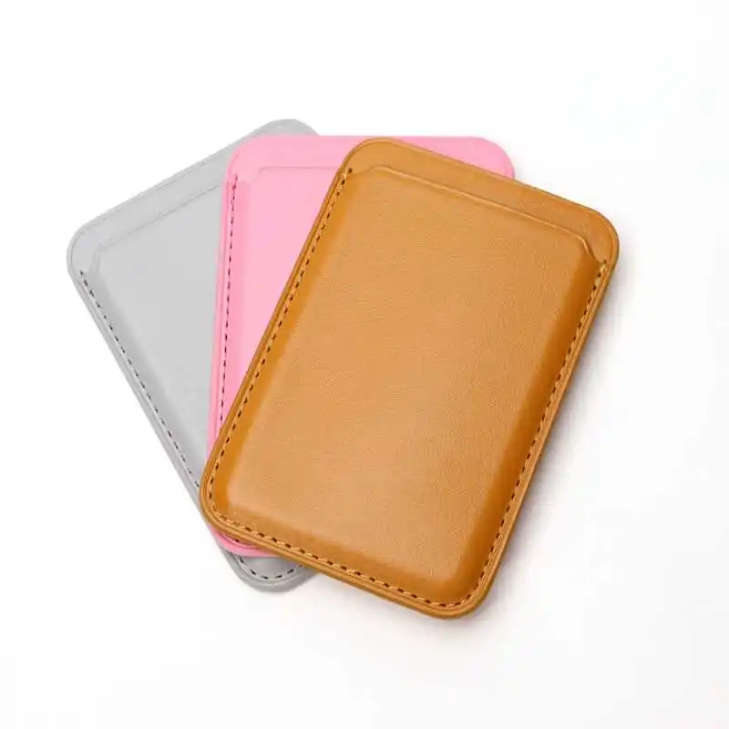 Pu Leather Amazon Mobile Phone Id Card Holder Wallet Magsafe Phone Case Clear