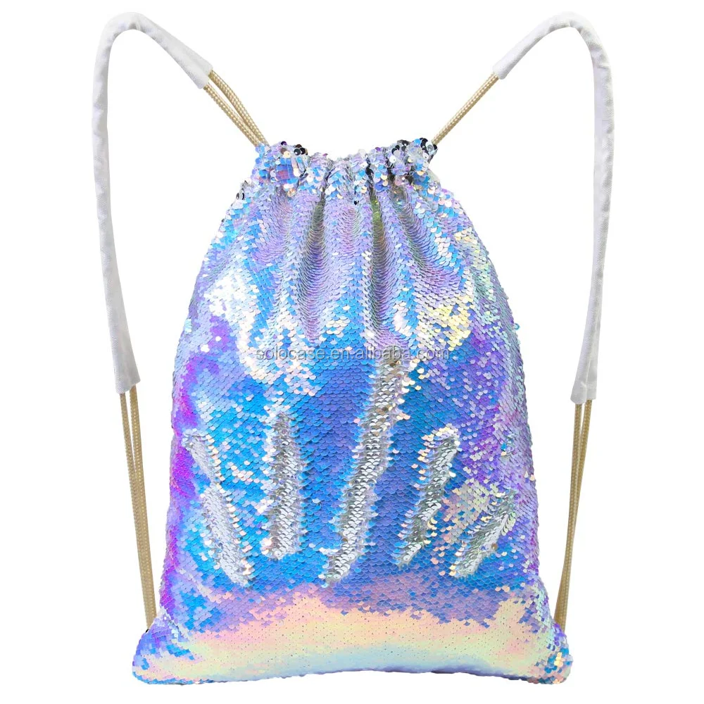 Sequin Drawstring Backpack