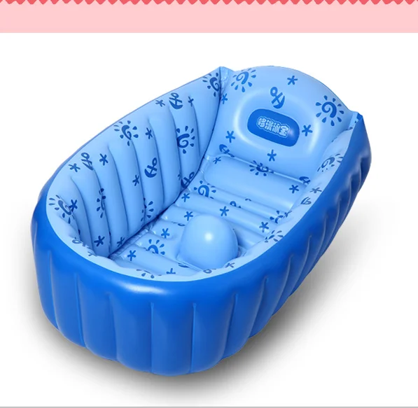 Custom EN71 PVC full printing inflatable baby bathtub