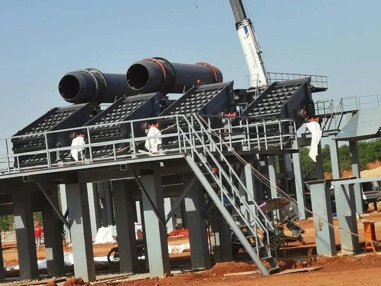 rotary drum sand washer